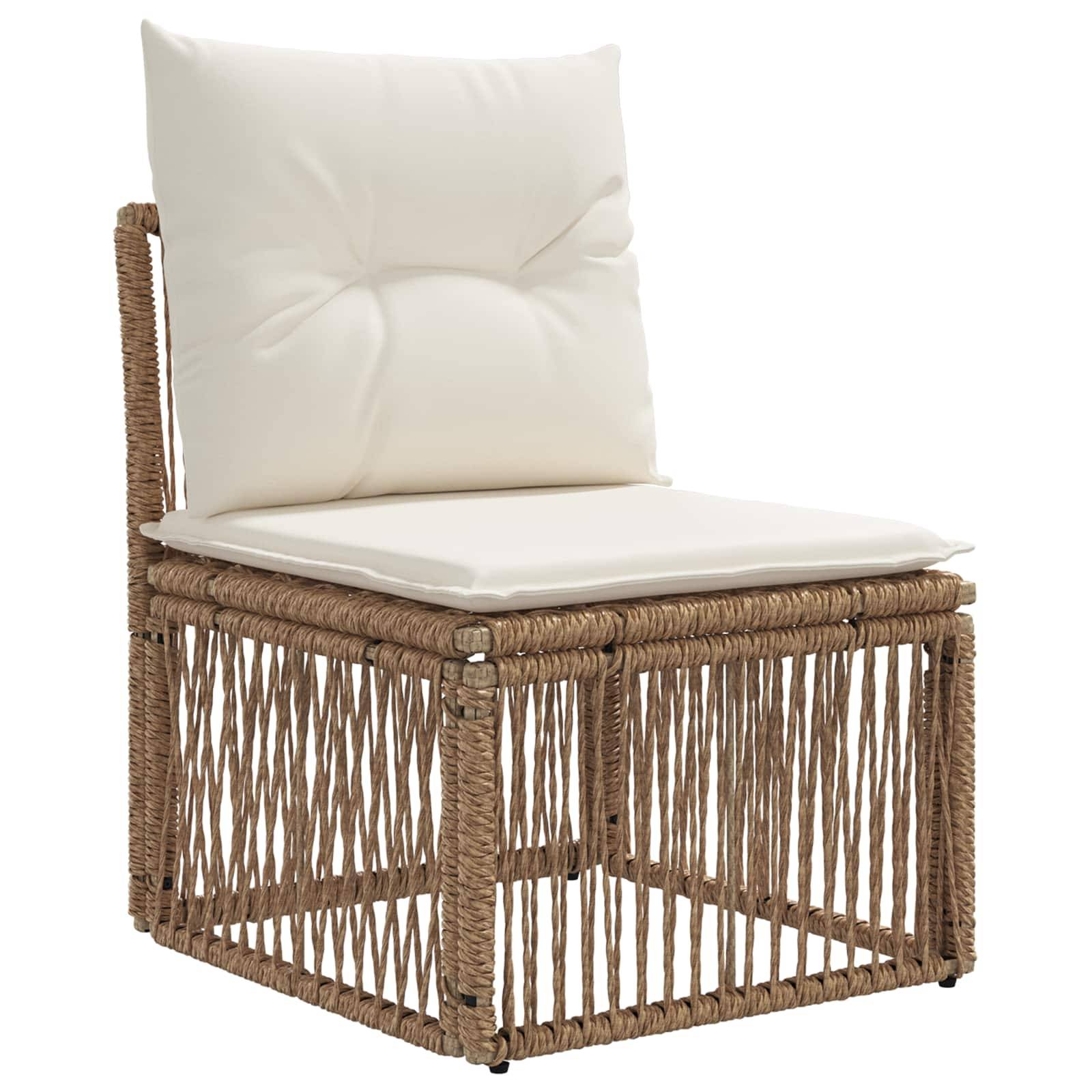 Vidaxl - Ensemble de canapé de jardin 4 pcs-Salons de jardin 4 place Beige et blanc crème 184245 - Image 3
