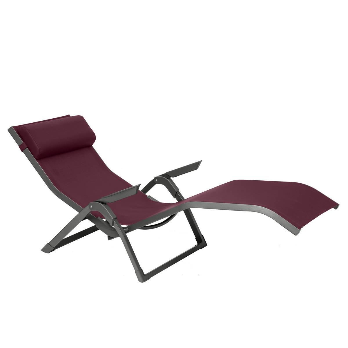 Hesperide - Transat "Decima" bordeaux & graphite aluminium traité époxy en texaline Hespéride - Image 2