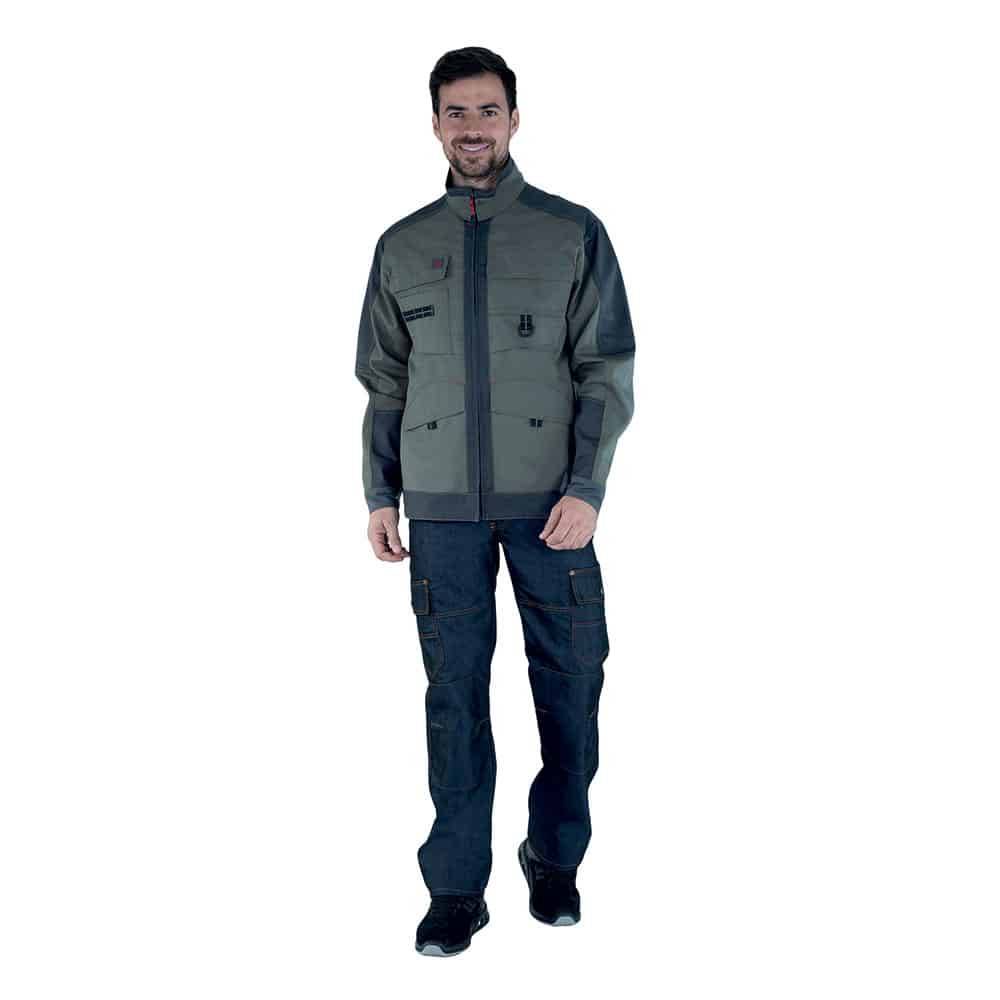 Blouson de travail SHEAR Kaki/Charcoal | 3ATTUP - LAFONT - Image 2