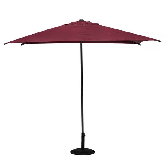 Hesperide - Parasol droit carré "Soya" bordeaux D2,5x2,5m en acier Hespéride - Image 2