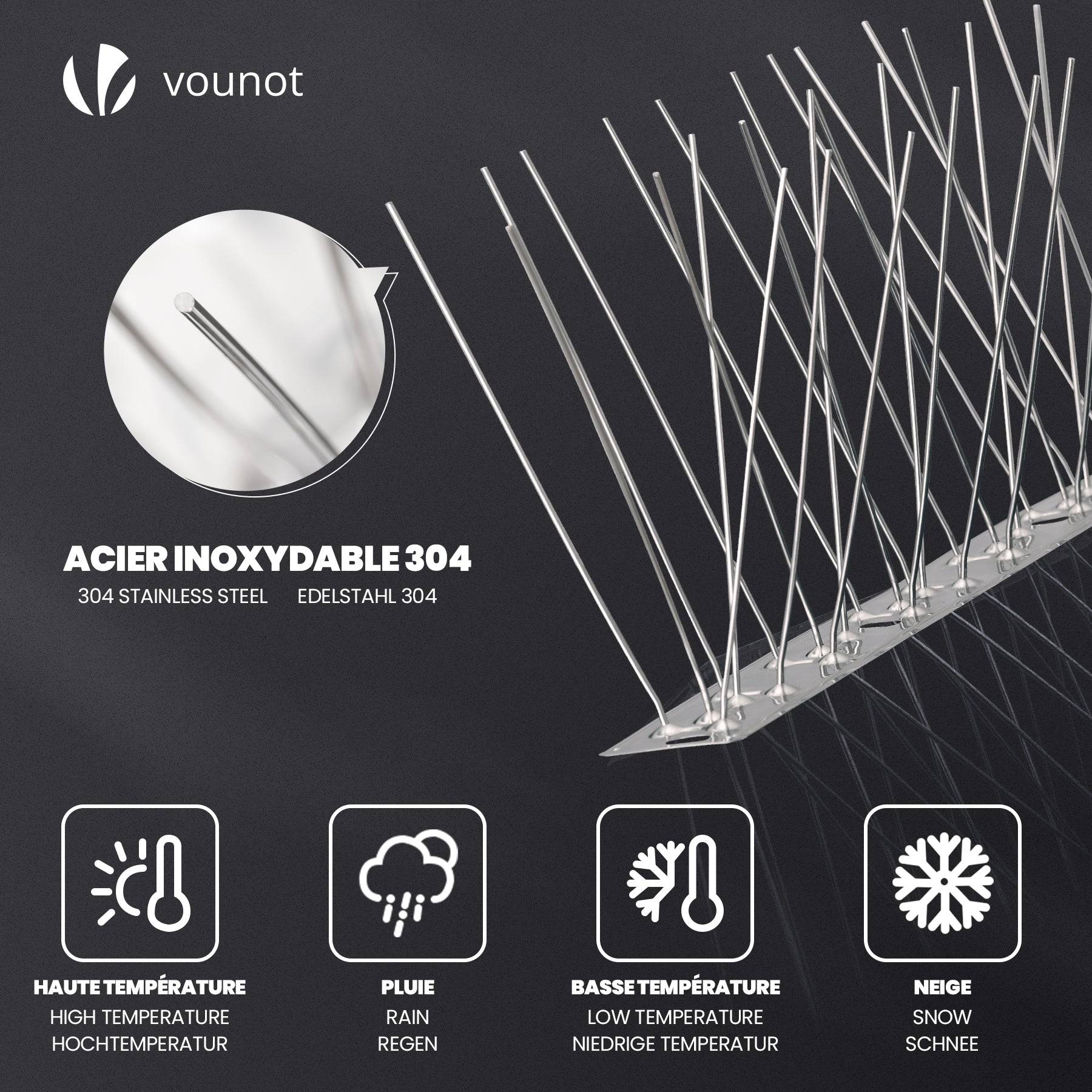 Pic Anti-Pigeon en Acier Inoxydable 7.5M Pack de 30 modules - Image 2