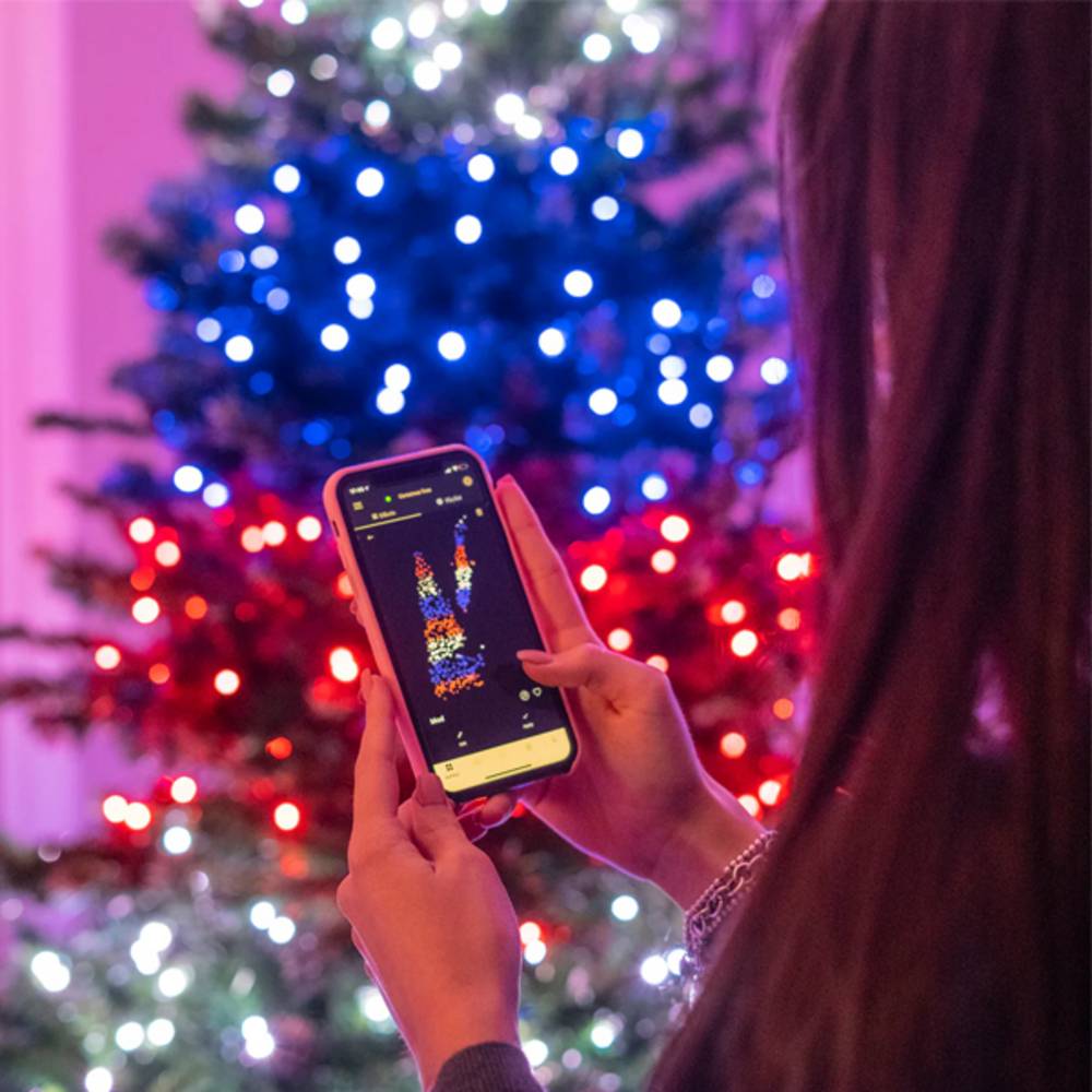 Sapin connectée IP20 1,5m 270 LEDS multicolores RGB TWINKLY PRE LITE TREE - Image 1