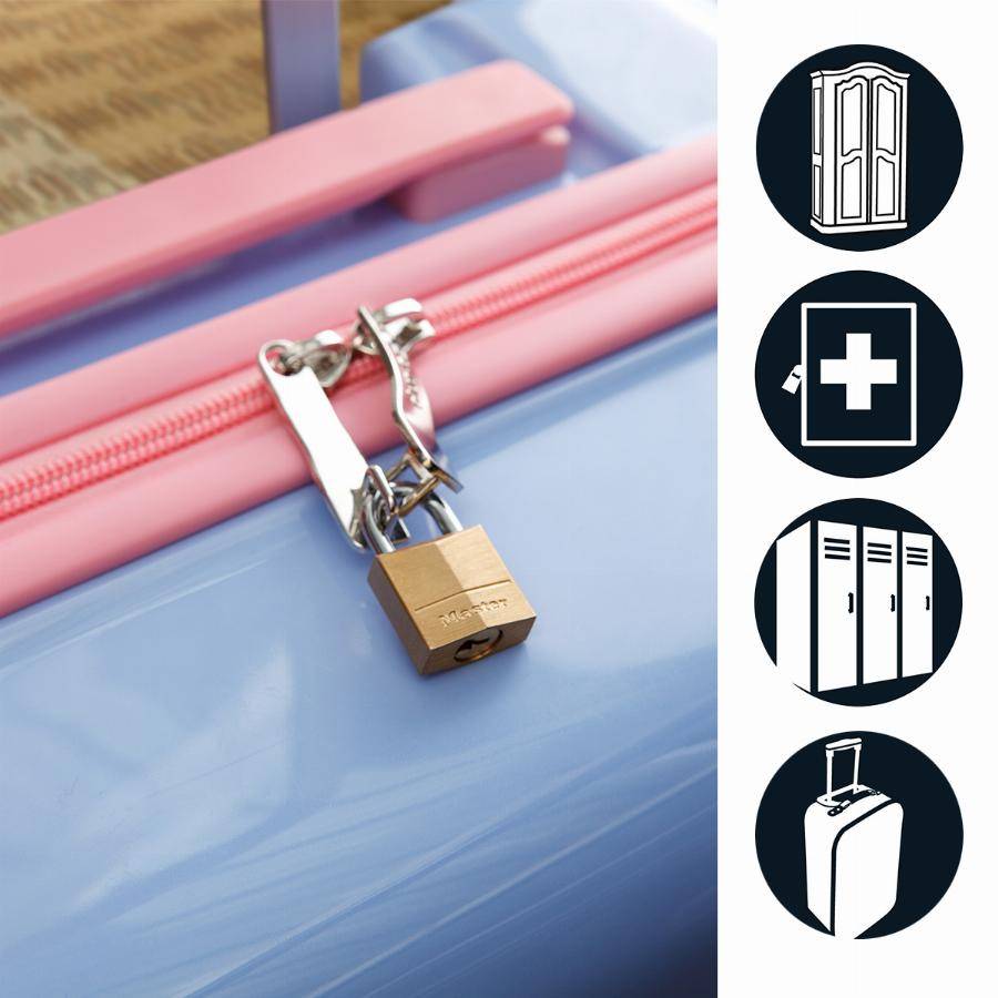 Cadenas en laiton massif MASTERLOCK 30 mm - Lot de 4 - 130EURQNOP - Image 4