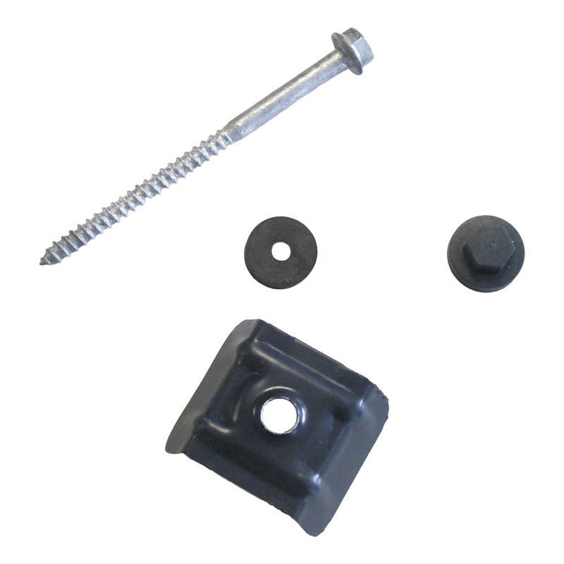 Kit 50 fixations pour plaques acier nervurées 900/25 – Gris 7016 - Coloris - Gris anthracite RAL 7016, Unités - 50 pièces - Image 3