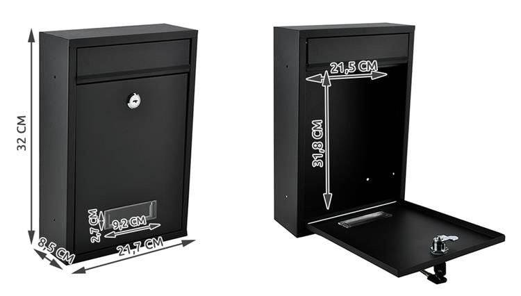 Entrepotbrico - Boîte aux lettres S6237 - noire - Image 3