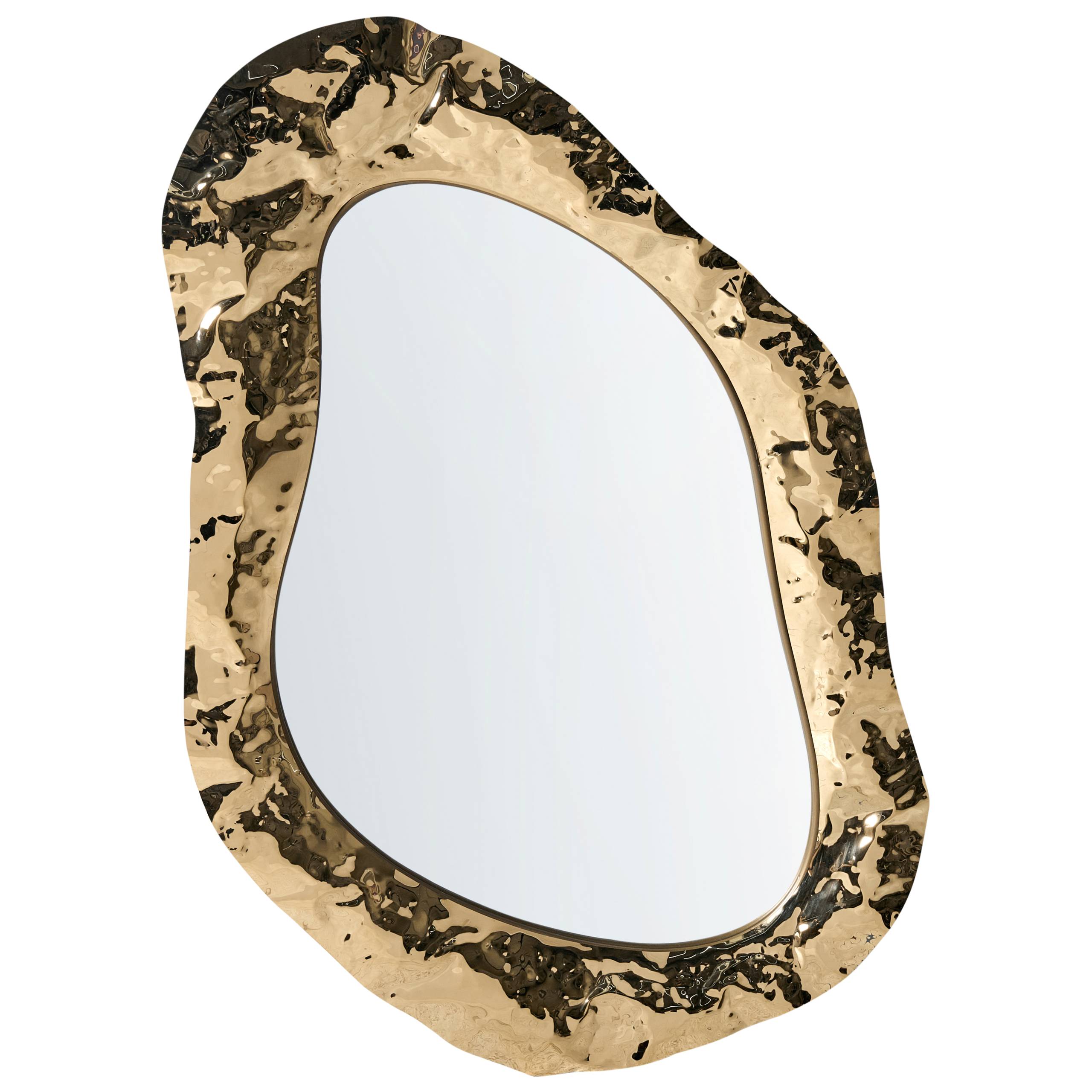 Beliani - Miroir Acier inox Doré JOSSIGNY - Beliani - Image 2