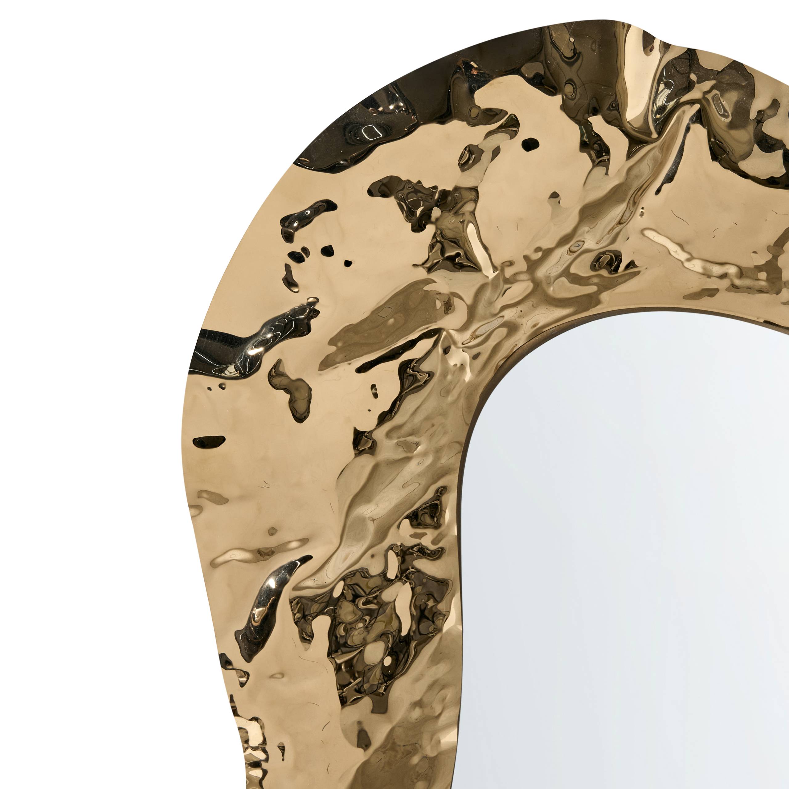 Beliani - Miroir Acier inox Doré JOSSIGNY - Beliani - Image 6