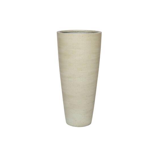 Pot de fleurs beige délavé - taille XL - D.47cm x H.100cm - Image 1