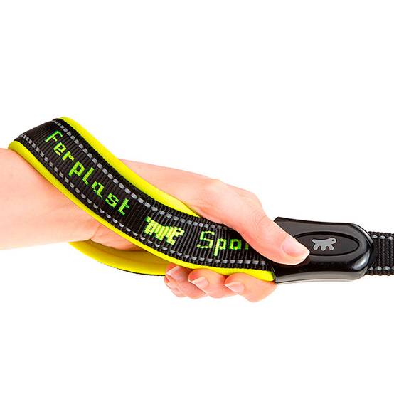 Ferplast - Ferplast Laisse chien SPORT DOG MATIC, Laisse pour chien taille moyenne, Mousqueton avec mécanisme magnétique, Poignée rembourrée, Coutures - Image 3