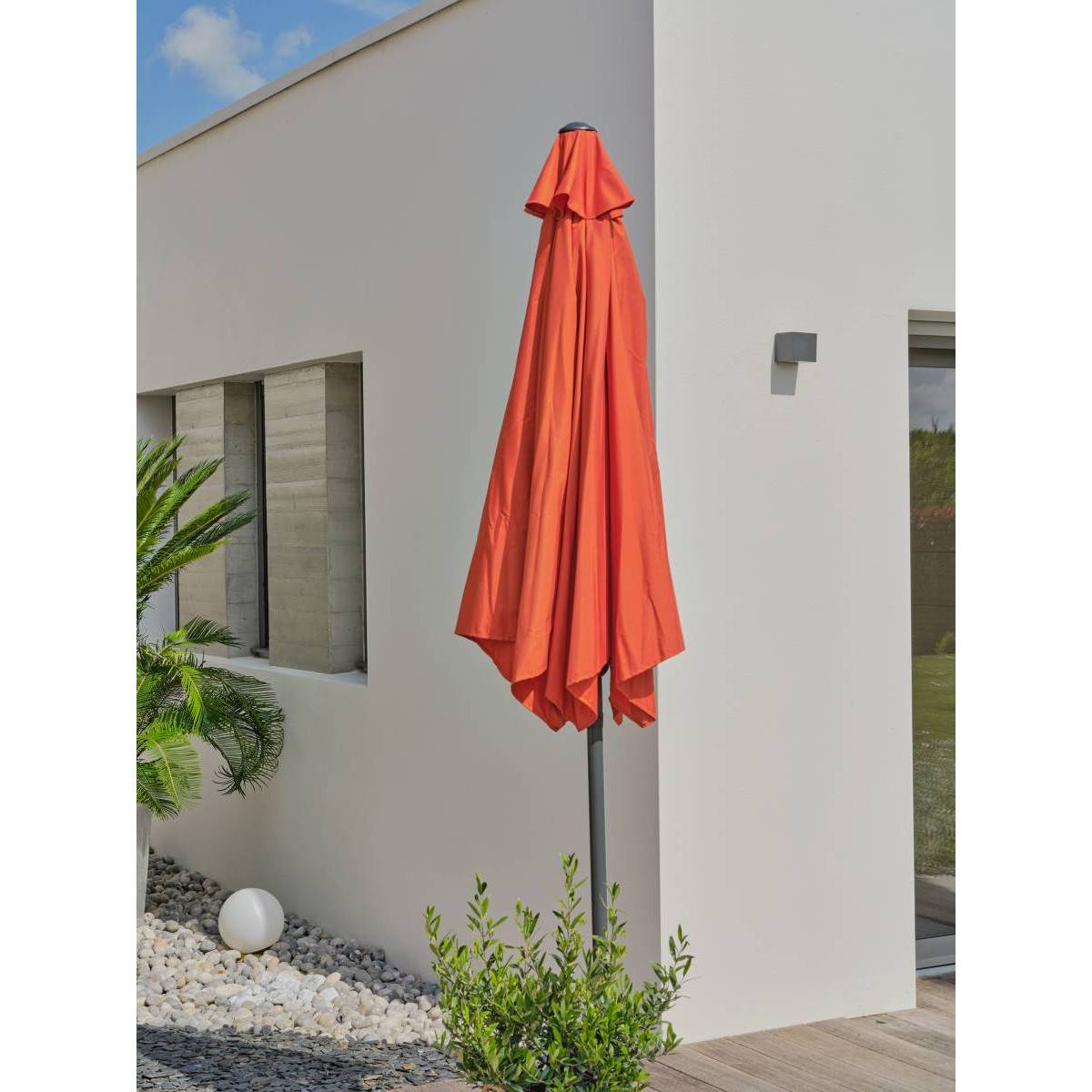 Dcb Garden - Parasol Inclinable à Manivelle "Marbella" 270cm Terracotta - Image 5