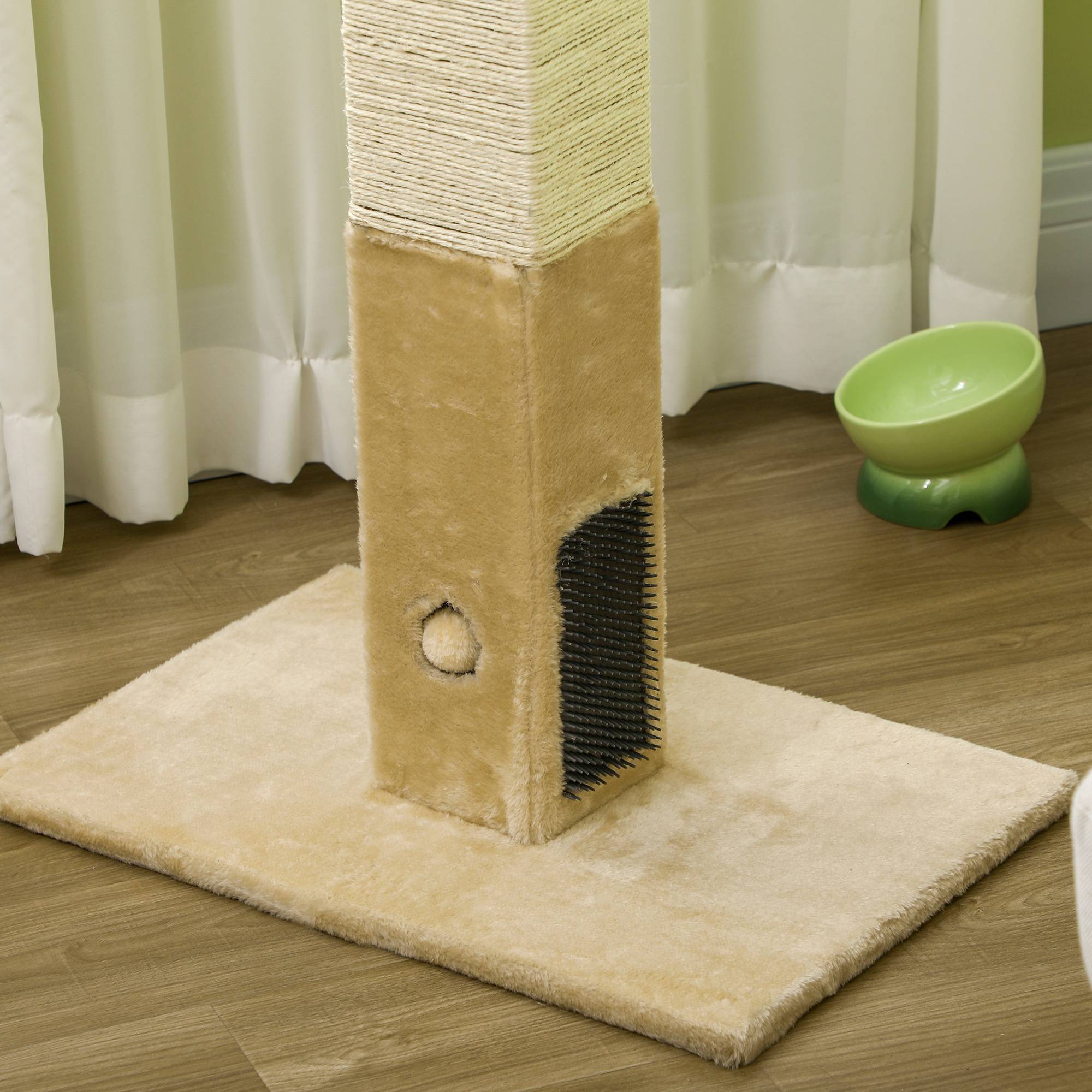 ComfortXL - Griffoir chat en jute 59,5 x 39 x 79 cm beige crème avec 3 balles sonores - ComfortXL Outdoor Living - Image 10