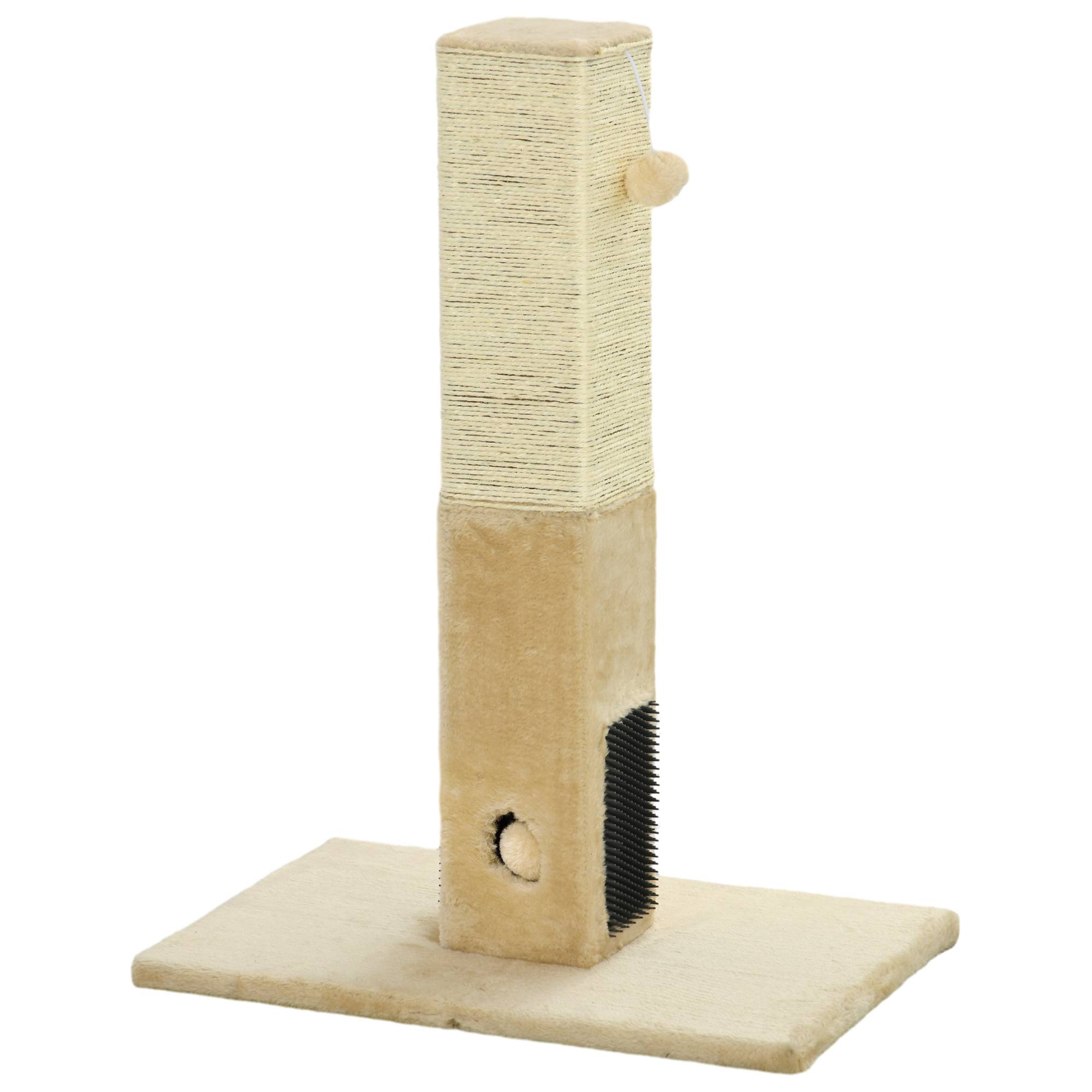 ComfortXL - Griffoir chat en jute 59,5 x 39 x 79 cm beige crème avec 3 balles sonores - ComfortXL Outdoor Living - Image 2