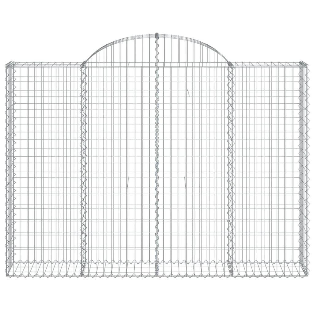 Vidaxl - Panier de gabions arqué 200x30x140/160 cm Fer galvanisé vidaXL 153487 - Image 4