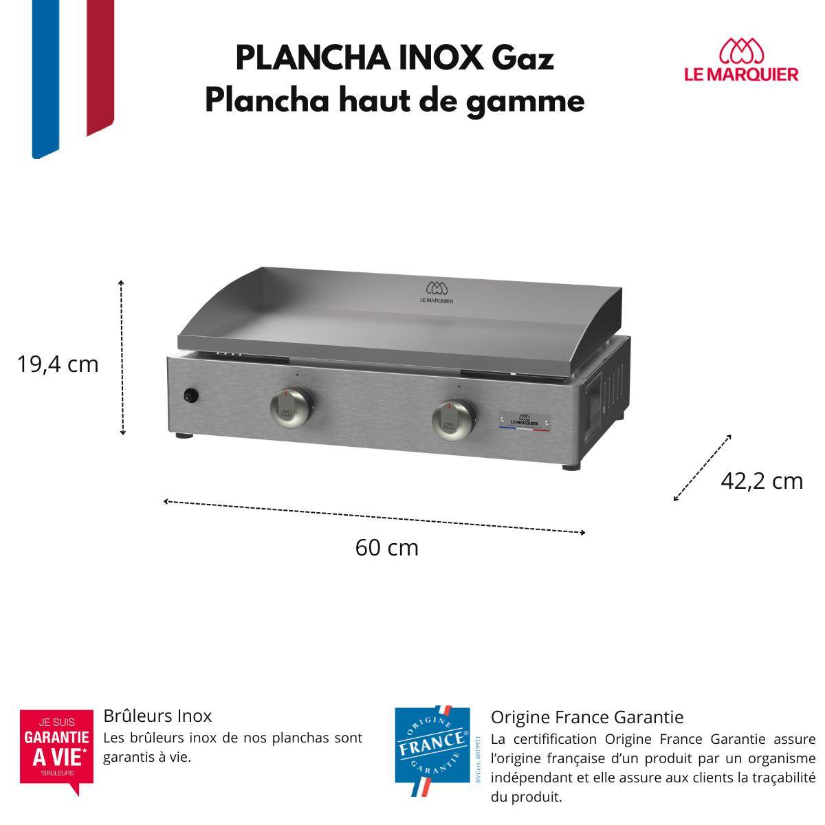 Le Marquier - LA PLANCHA INOX GAZ 260 V2 - Image 2
