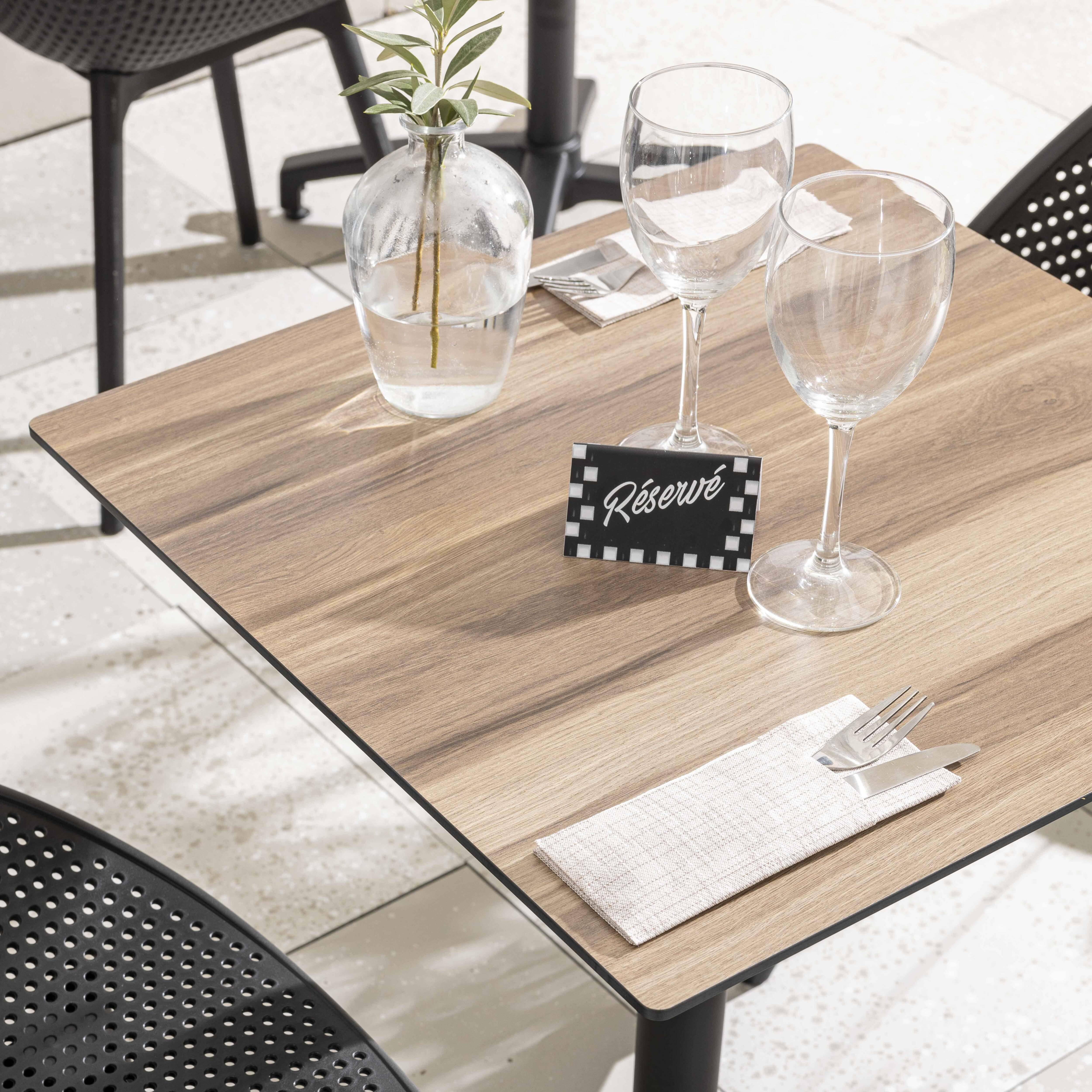 Oviala - Plateau de table stratifié 60x60 cm chêne Opéra - Oviala - Image 2