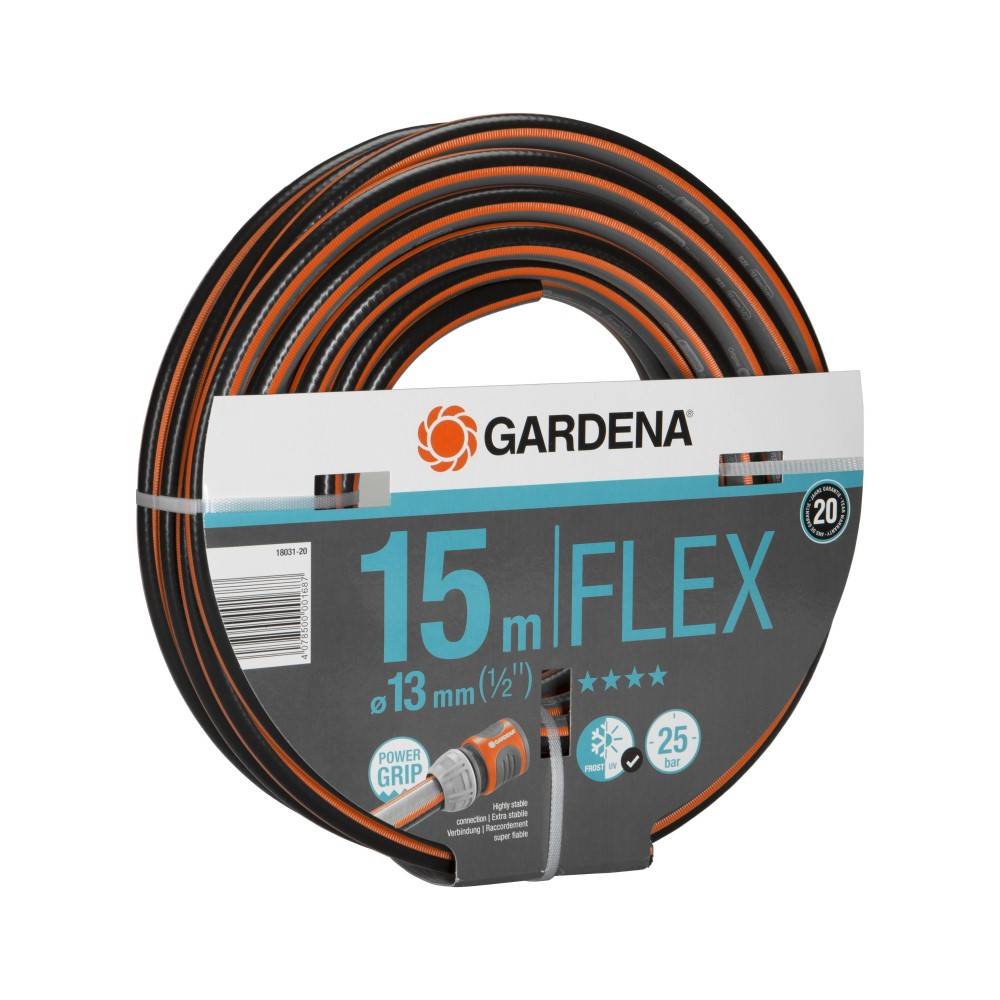 Gardena - Couronne de tuyau d'arrosage FLEX 15 m + renfort tricoté en carbone Ø 13 mm Gardena - Image 1
