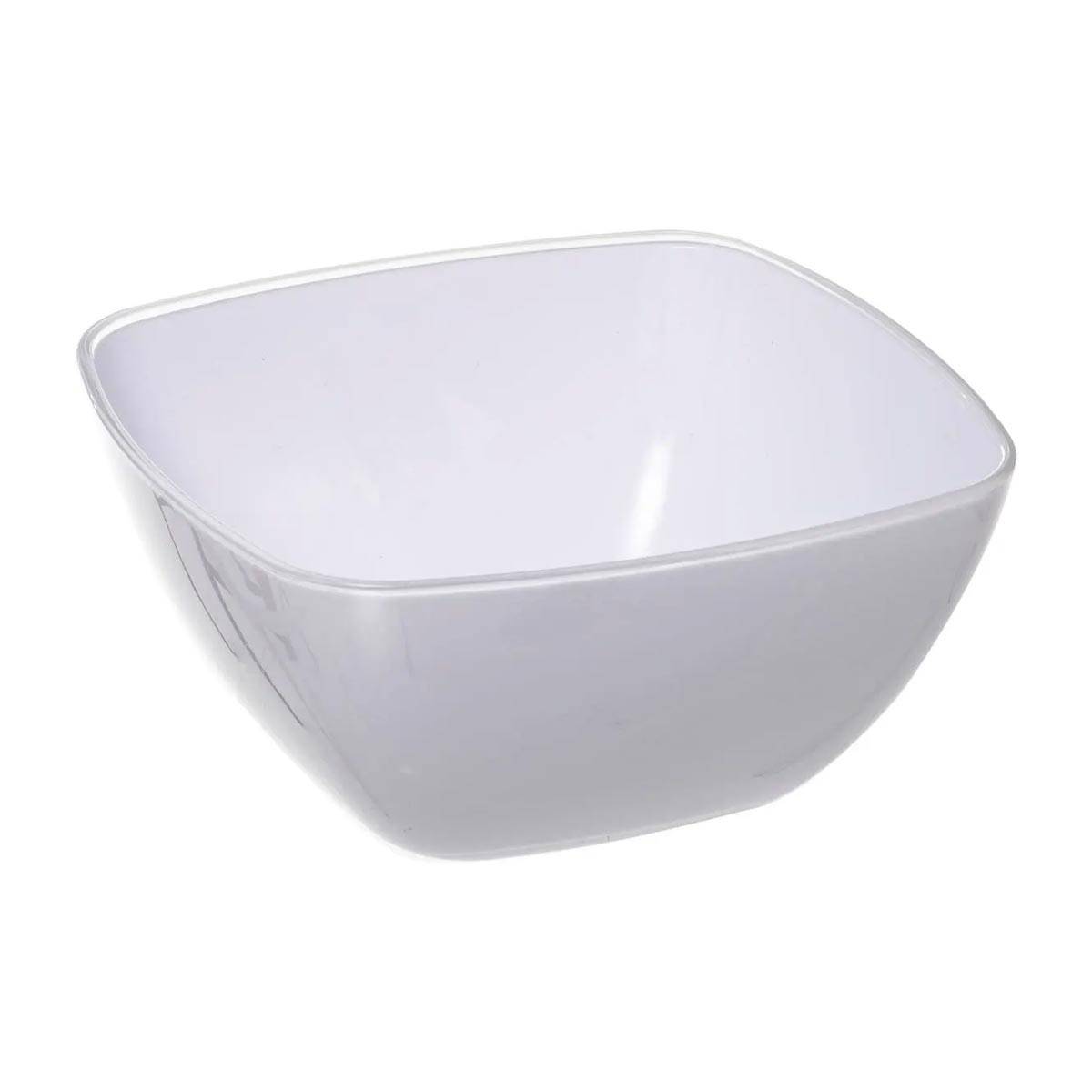 Saladier Carré Réutilisable "Square" 24cm Blanc