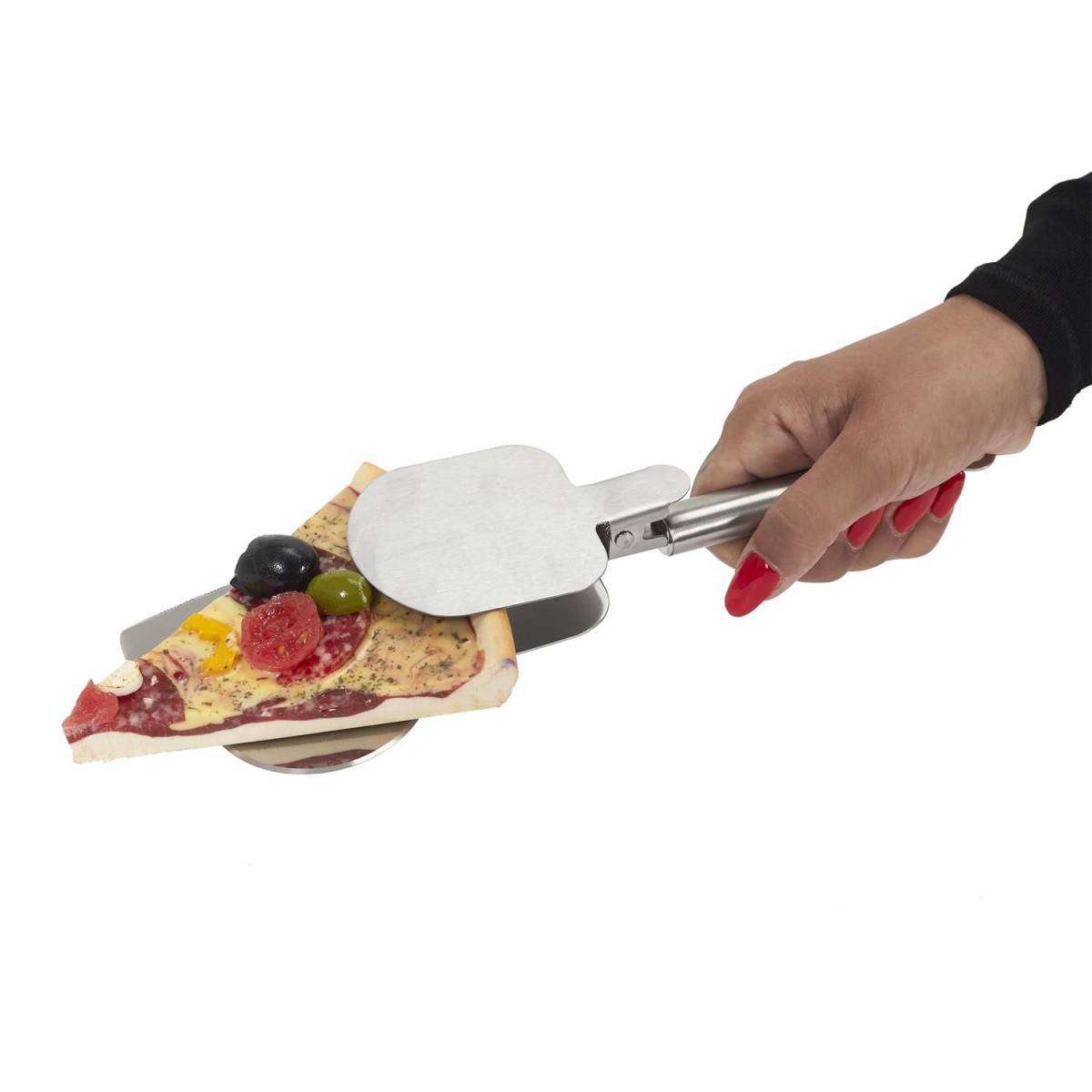 Cook Concept - Coupe Pizza en Métal "4 en 1" 28cm Argent - Image 2