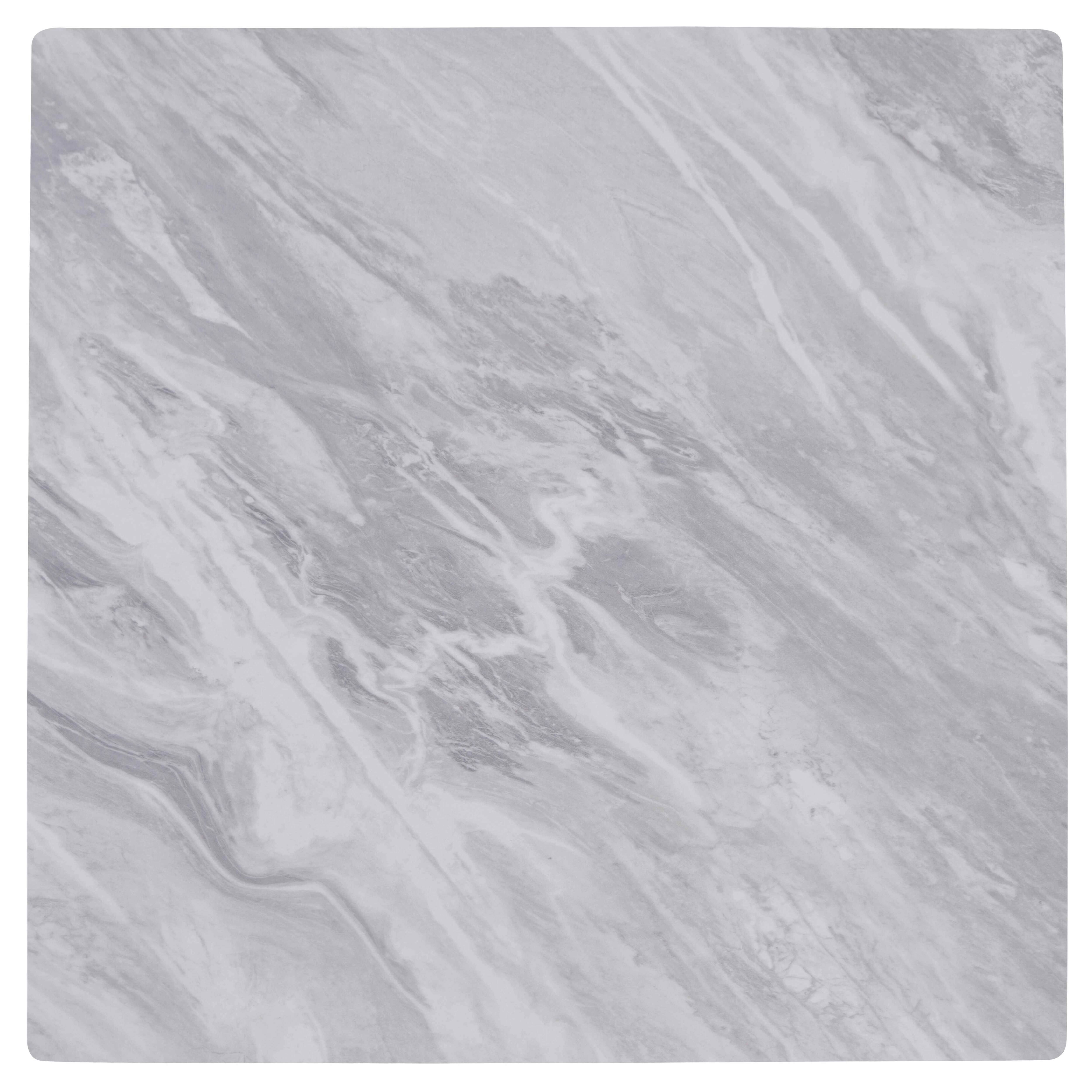 Oviala - Ensemble table haute stratifié marbre et 2 chaises hautes taupe - Oviala - Image 5