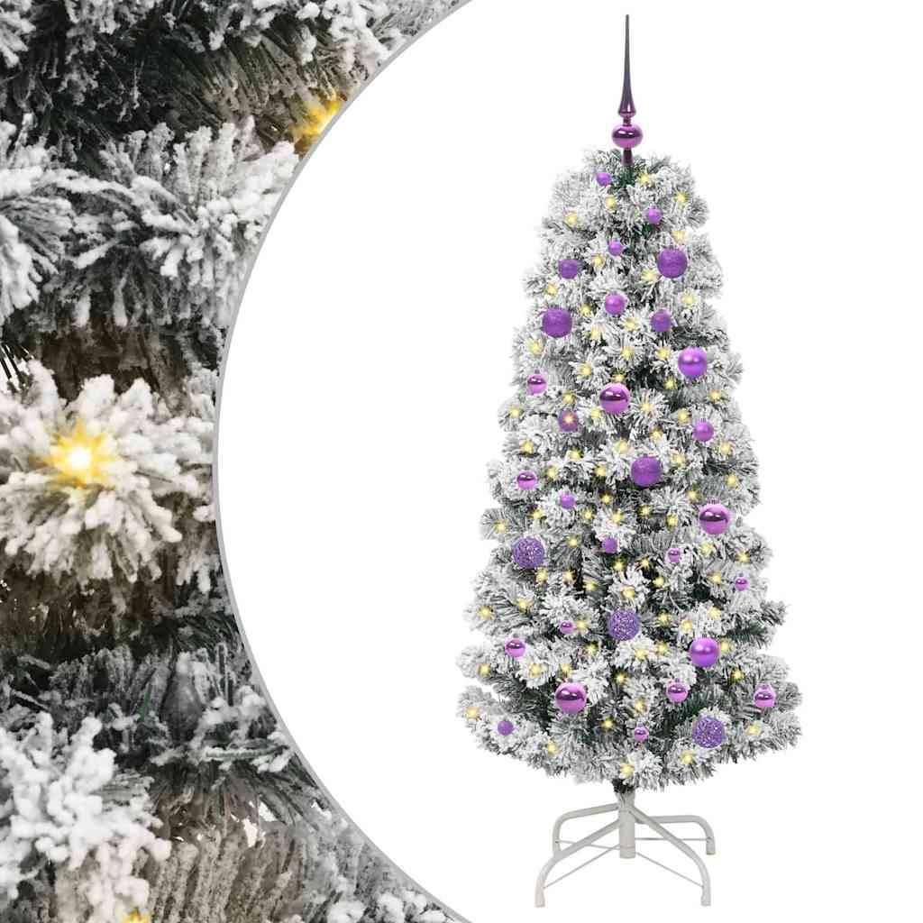 Sapin de Noël | Arbre de Noël Artificiel à Branches Articulées 150 cm Maison Chic - Image 1