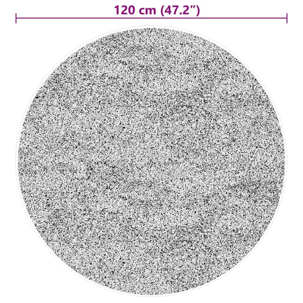Tapis Rond LavablePoils Courts Doux Antidérapant pour Chambre Enfant Beige Ø 120 cm – ComfortXL Outdoor Living - Image 10