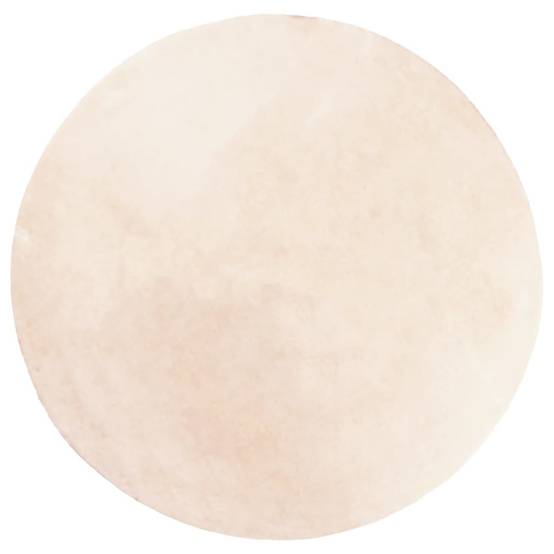Tapis Rond LavablePoils Courts Doux Antidérapant pour Chambre Enfant Beige Ø 120 cm – ComfortXL Outdoor Living - Image 2