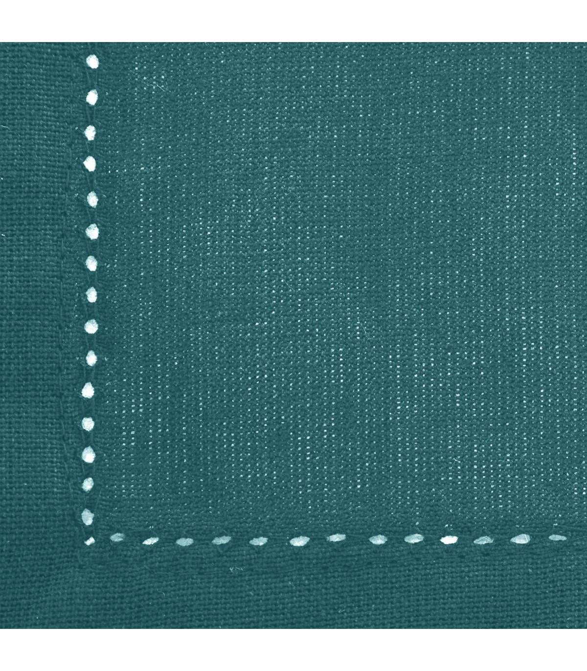 Nappe en Coton Chambray Bleu canard 140 x 240 cm - Image 2