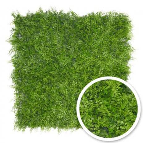 Mur végétal artificiel Fougère 1m x 1m, Surface 25 m² - Image 1