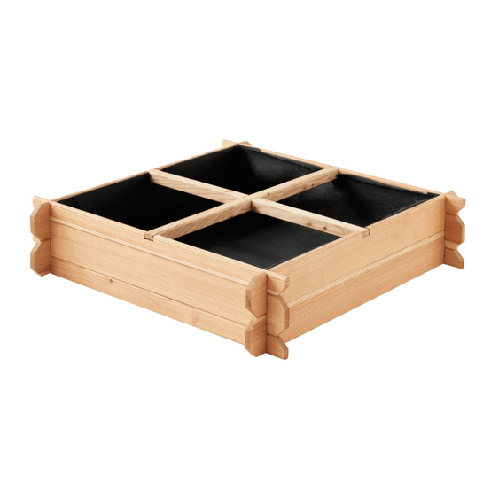 Forest Style - Carré potager au sol Freya 115L - Mélèze - Image 1
