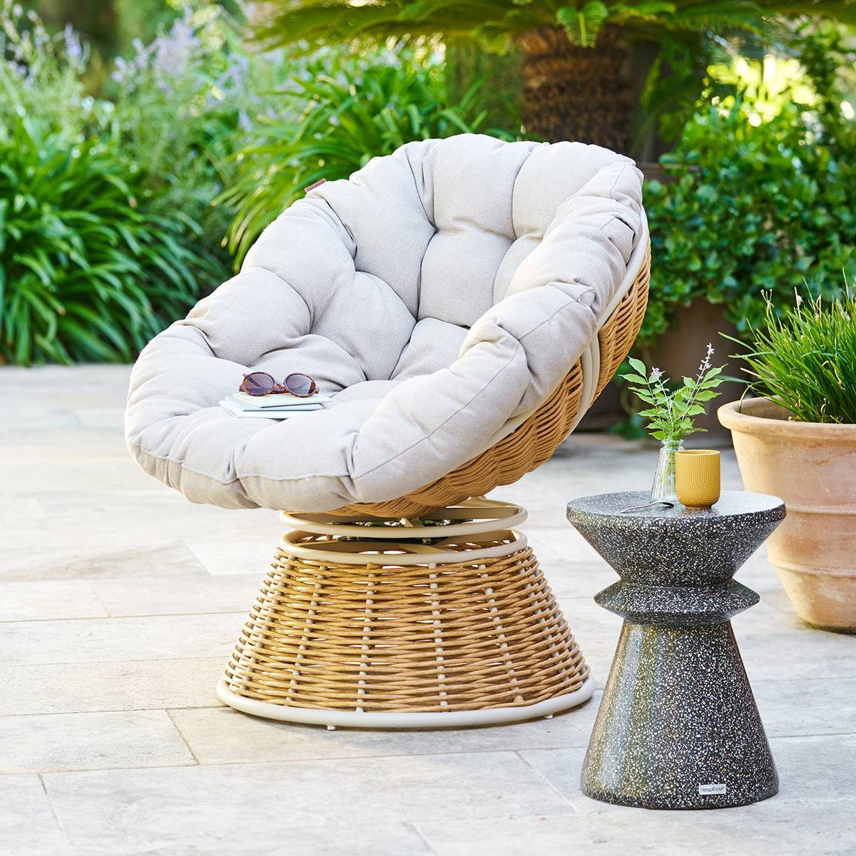 Hesperide - Fauteuil de jardin Nymely beige Hespéride