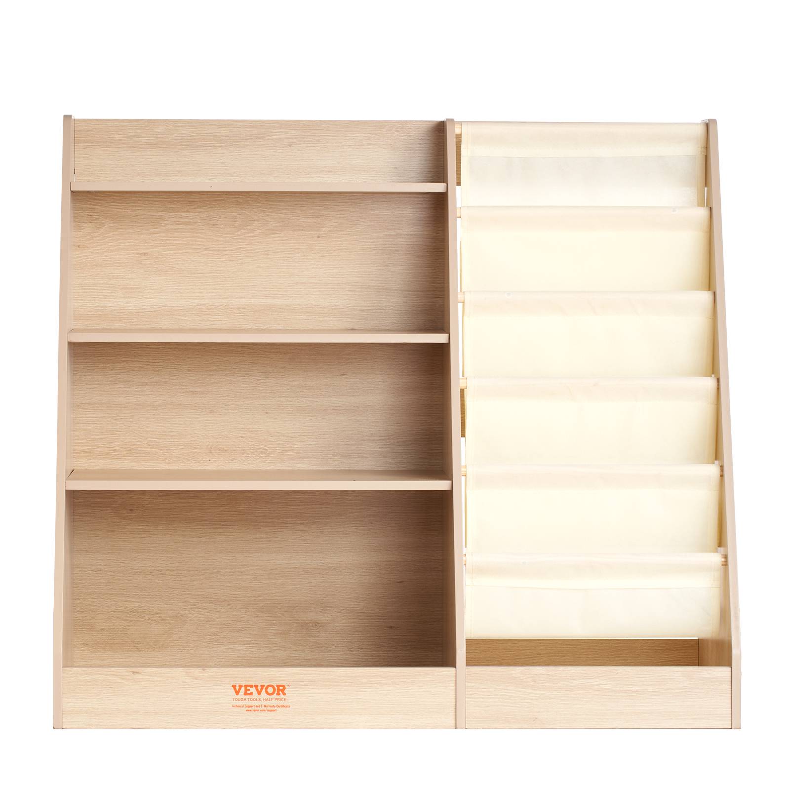 Vevor - VEVOR Bibliothèque en Bois 4 Niveaux 6 Couches Meuble de Rangement pour Enfants
