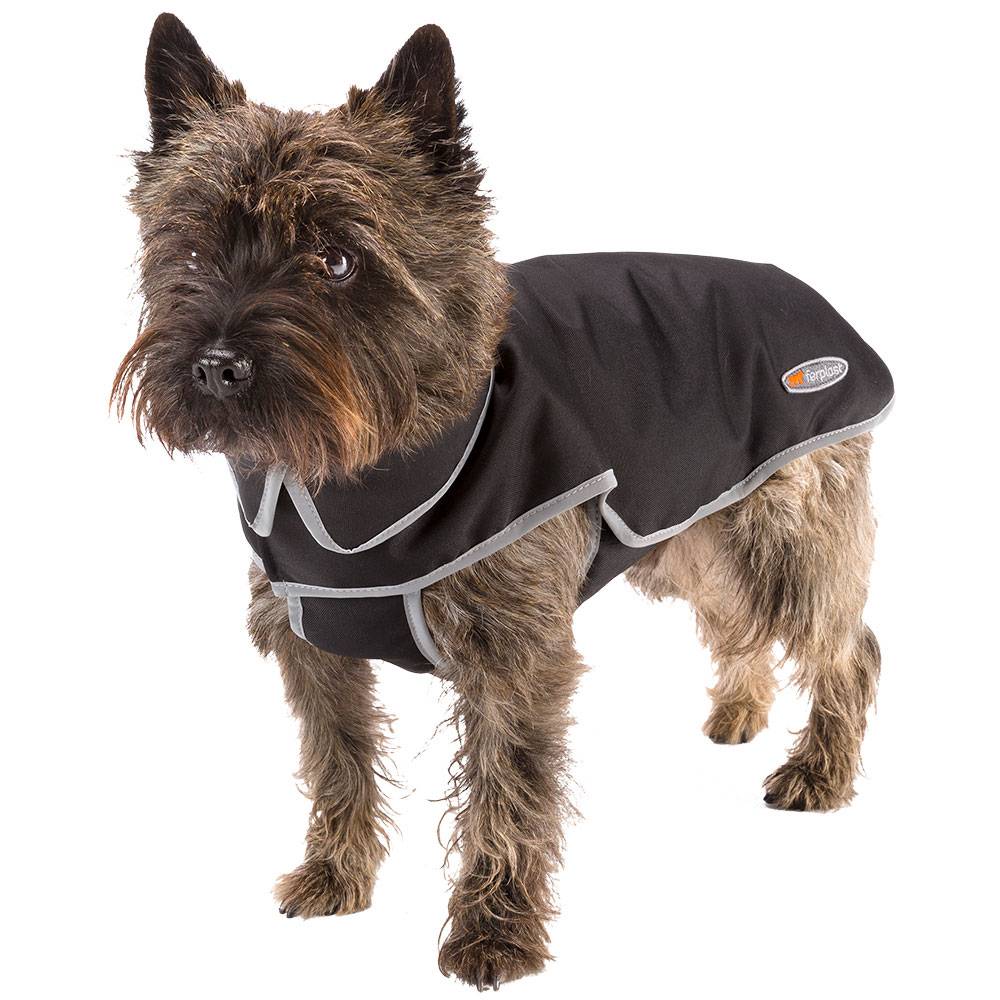 Ferplast - Manteau pour Chiens Rembourré Coupe-vent Imperméable TECHNO 28, Réfléchissant, Collier intégré - Image 1