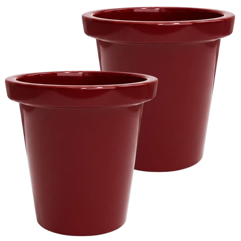Plast'Up Rotomoulage - Pot de fleurs rond xxl delight 420l- lot de 2 - plast'up rotomoulage - Image 1