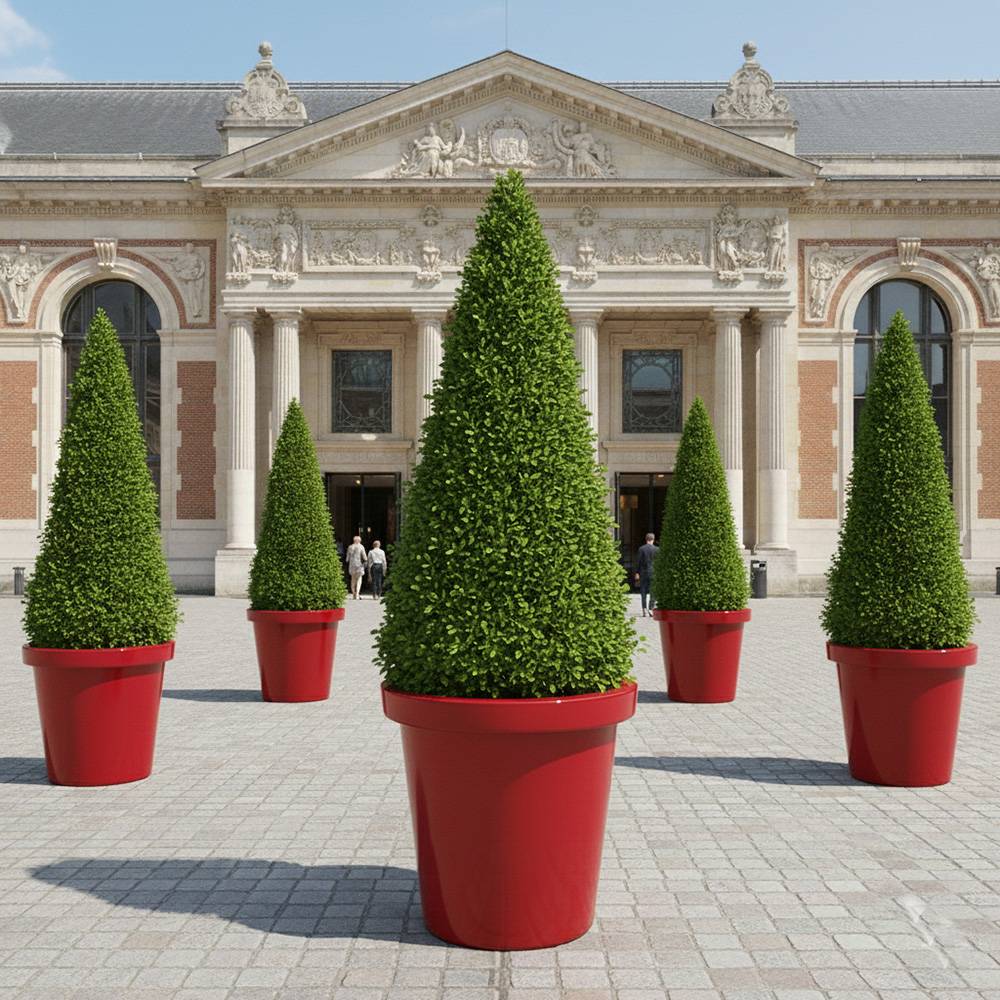 Plast'Up Rotomoulage - Pot de fleurs rond xxl delight 420l- lot de 2 - plast'up rotomoulage - Image 4