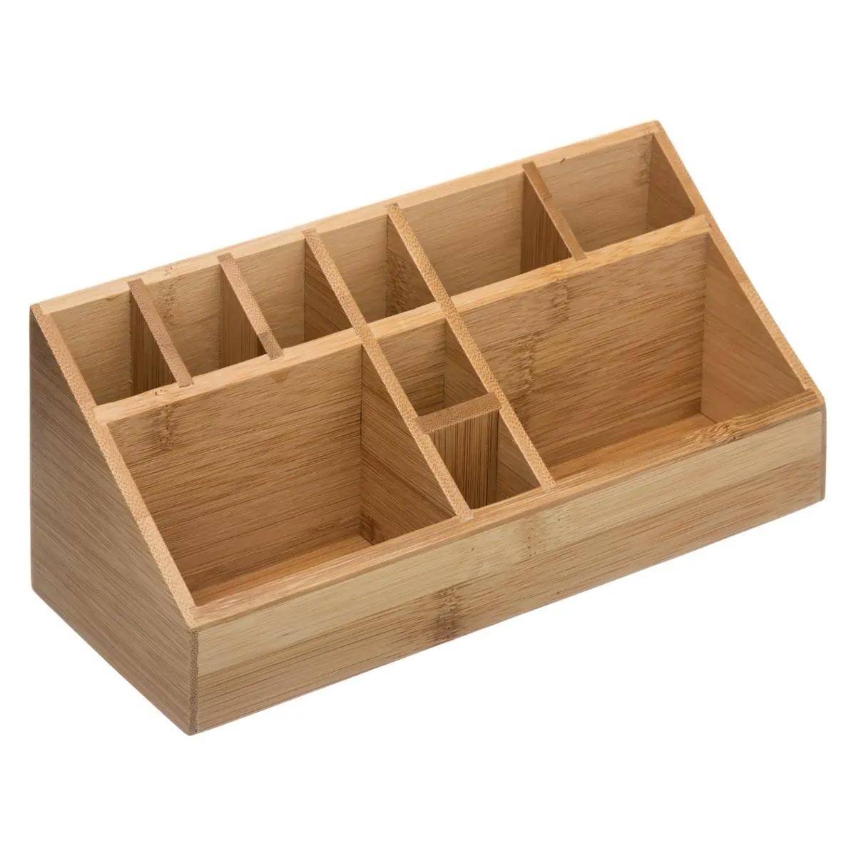 Organiseur Tiroir 10 Compartiments "Wood" 23cm Naturel