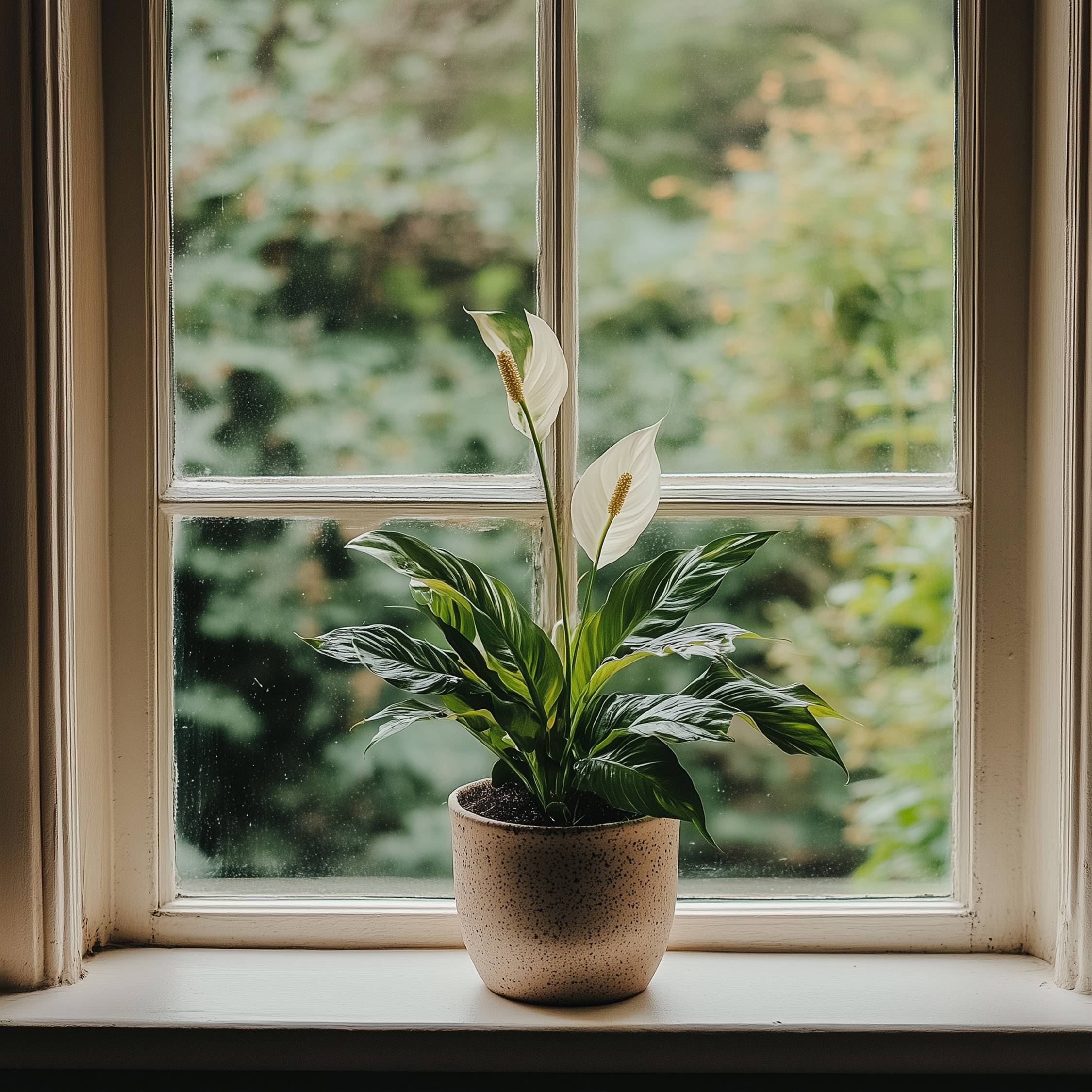Plant In A Box - Fleur de lune - Spathiphyllum 'Torelli' - Hauteur 30-45cm - ⌀12cm - Image 2