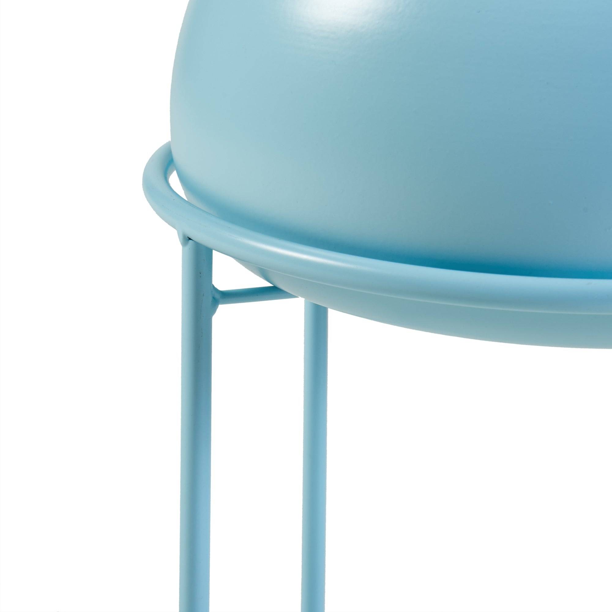 Helloshop26 - Porte-plantes style intemportel support 38 x 24 cm bleu clair - Image 4