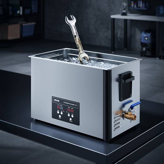 Vevor - VEVOR Nettoyeur à ultrasons 30 L, 480 W ultrasonique 40 kHz, réservoir inox, panier et affichage digital. - Image 8