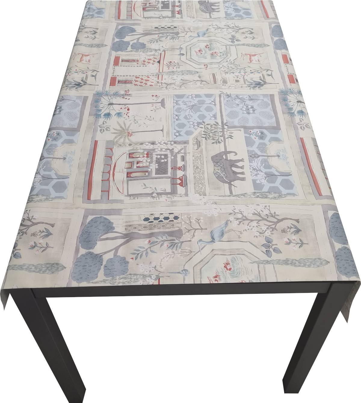 Nappe Composition PVC Base Polyester Anti-taches Jardin Taille 140X250 CM - Image 2