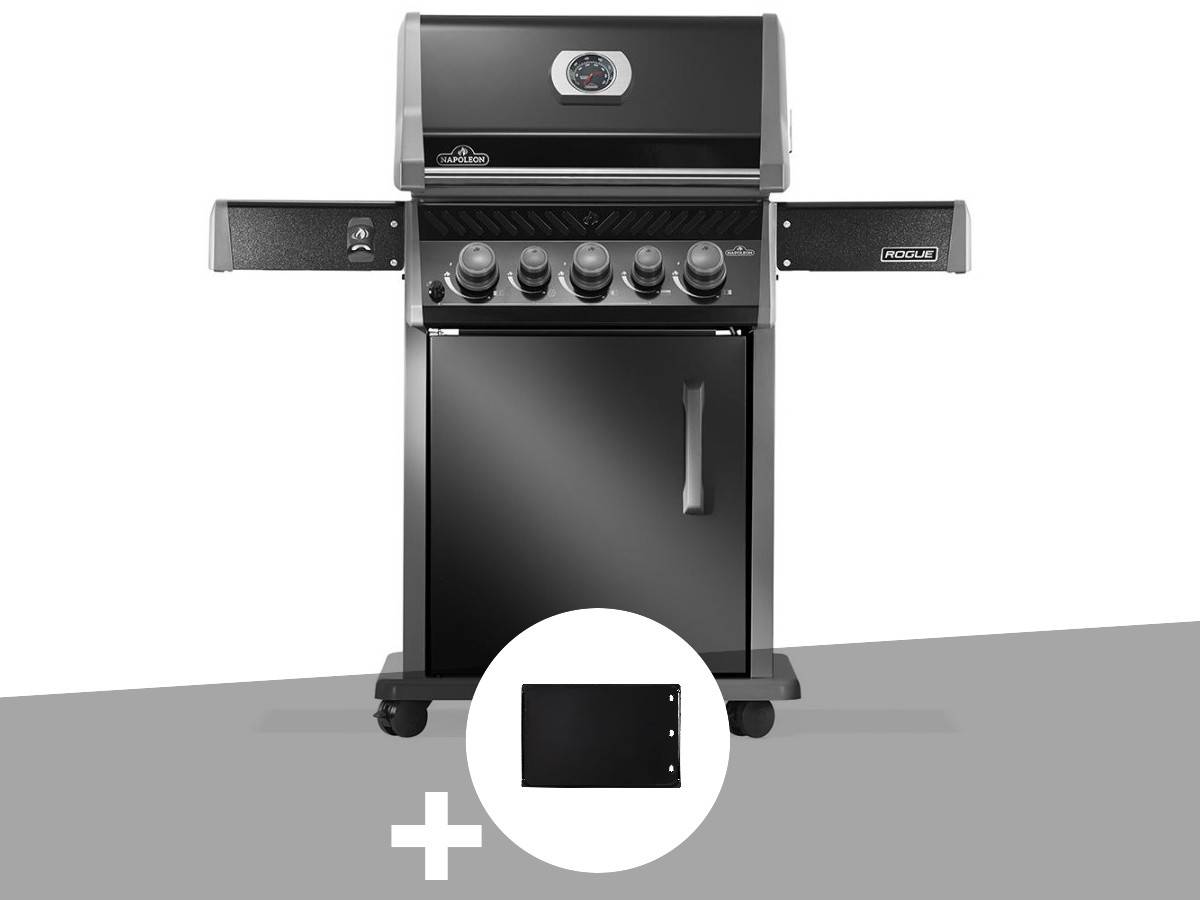 Napoleon - Barbecue à gaz Rogue 425 RB 3 brûleurs + 1 réchaud latéral + 1 brûleur rôtissoire + Plancha - Napoléon - Image 1