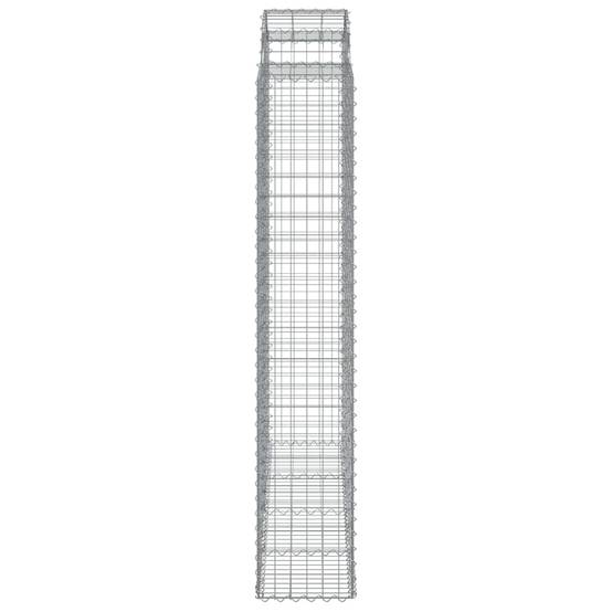 Vidaxl - Paniers à gabions arqués 4 pcs 200x50x220/240 cm Fer galvanisé vidaXL 3146448 - Image 6
