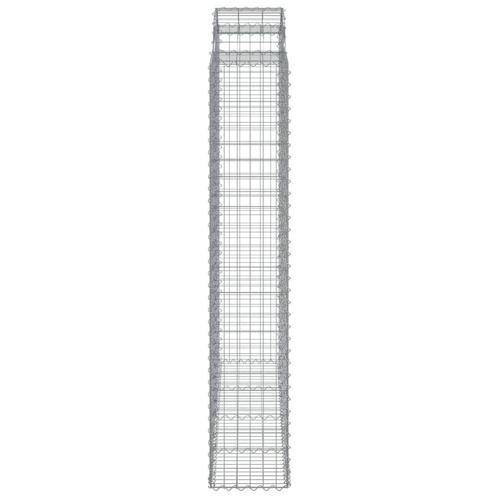 Vidaxl - Paniers à gabions arqués 4 pcs 200x50x220/240 cm Fer galvanisé vidaXL 3146448 - Image 6