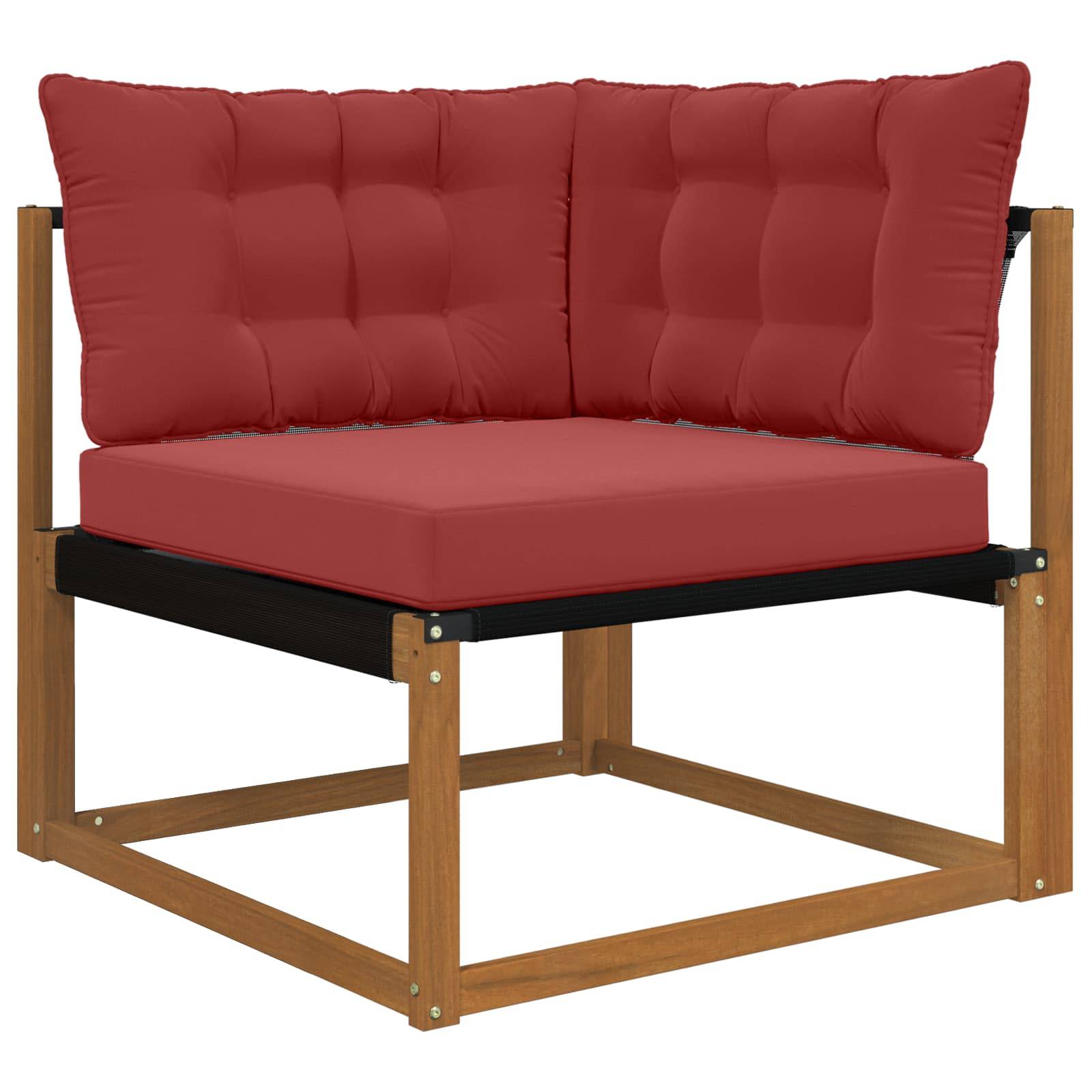PANGIVO - Coussins de canapé extérieur polyester bordeaux 80 x 43 x 10 cm - PANGIVO - Image 3
