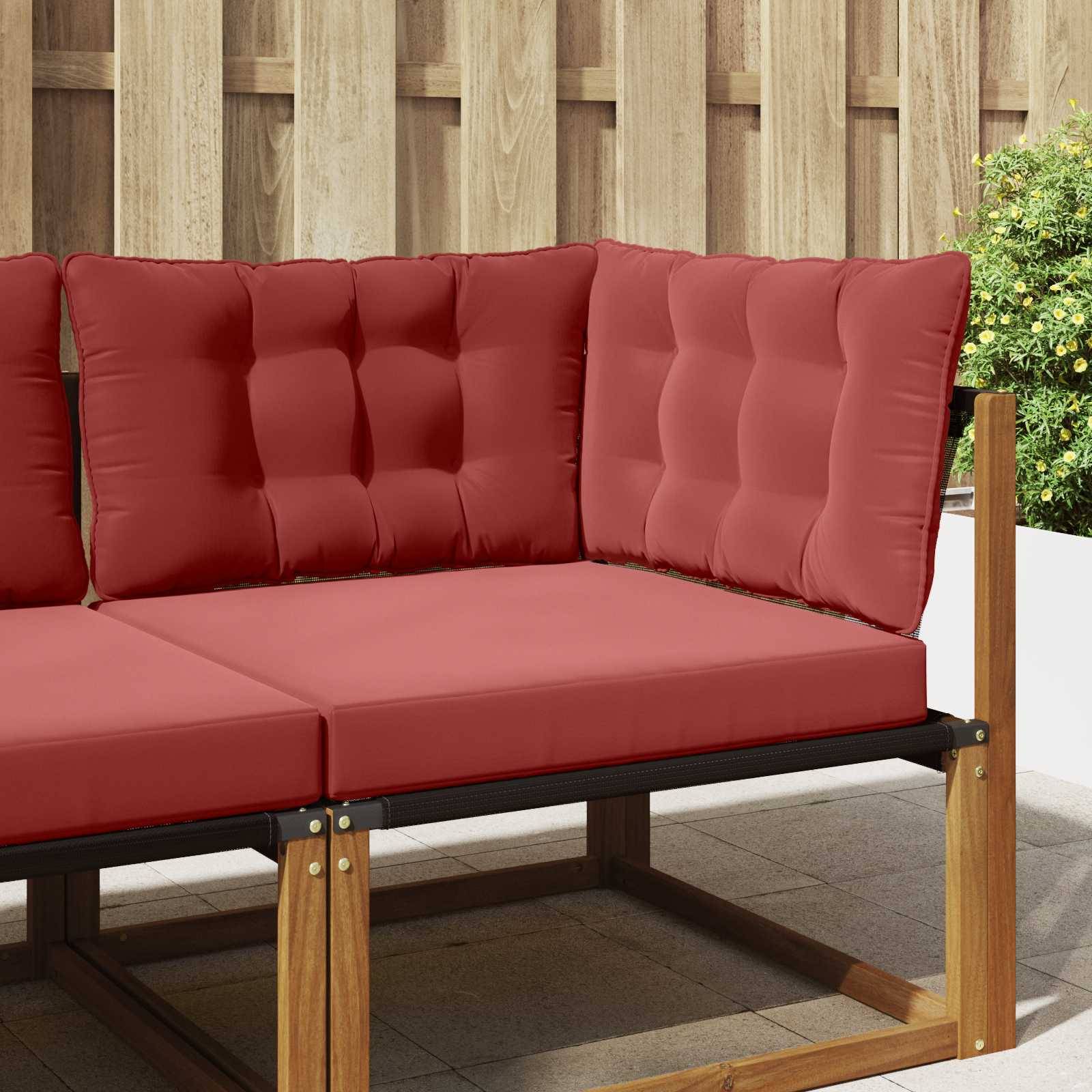 PANGIVO - Coussins de canapé extérieur polyester bordeaux 80 x 43 x 10 cm - PANGIVO - Image 1
