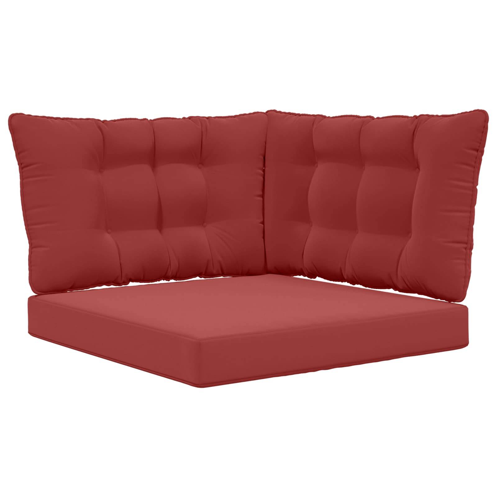 PANGIVO - Coussins de canapé extérieur polyester bordeaux 80 x 43 x 10 cm - PANGIVO - Image 2