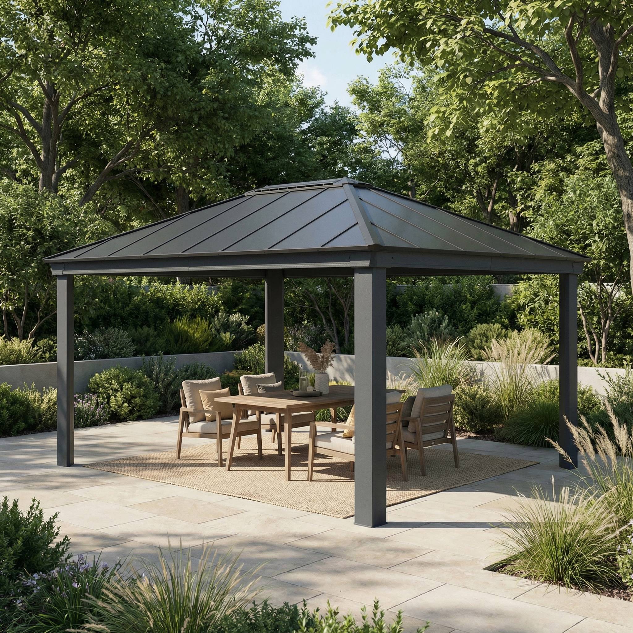 Canopia by Palram - Canopia Tonnelle de jardin Dallas 3,6X5 Gris - Image 3