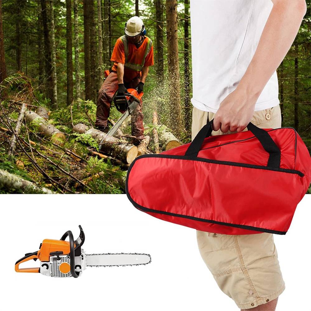 IntiMeg - Sac De Transport pour Tronçonneuse, tissu Oxford imperméable, pour 12 pouces, rouge, IntiMeg - Image 2