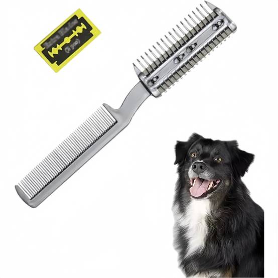 Peigne double face pour chien - Lame incluse - Démêlage pro DtopbuyAge - Image 1