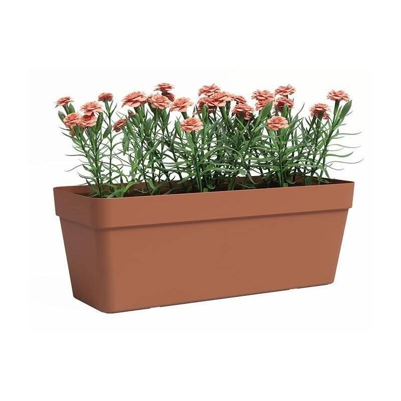Jardiniere - Plastique - Terre Cuite - Rectangulaire - L49,9 X P20 X H18,1cm - Artevasi - Image 2