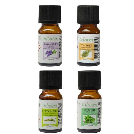 Zen'Arôme Diffuseur Bao + 3 Huiles Essentielles "Spécial Télétravail" – Diffuseur à Froid – Bois FSC et Verre – Puissance Ajustable - Image 3